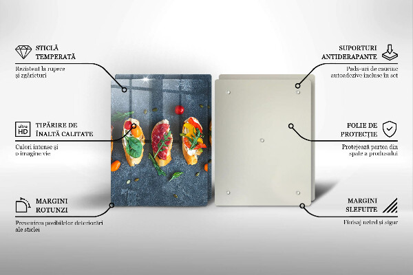 Induction hob cover Colorful Sandwiches