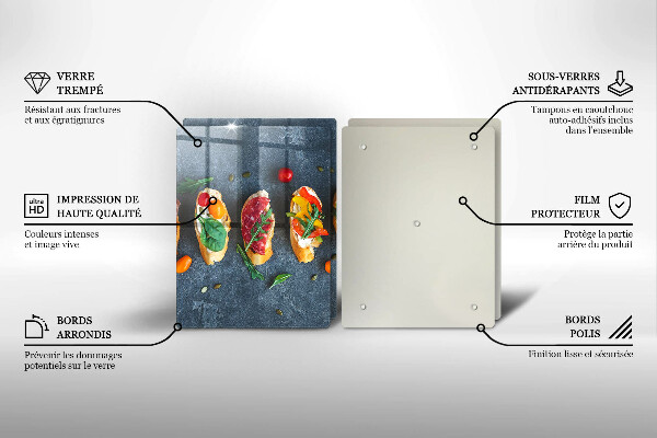 Induction hob cover Colorful Sandwiches