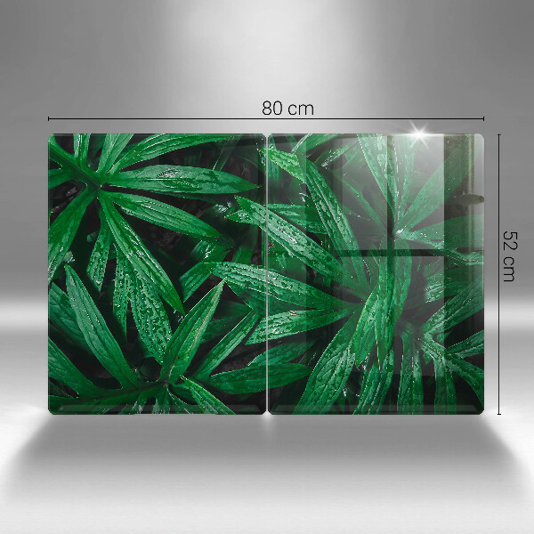 Induction hob cover Plants leaves