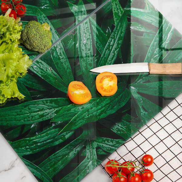 Induction hob cover Plants leaves