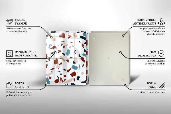 Work surface savers Decorative stone