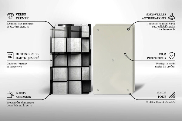 Work surface savers 3D geometry background