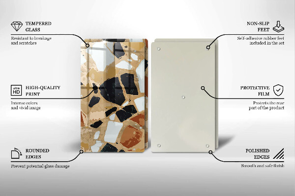 Kitchen worktop saver Decorative stones