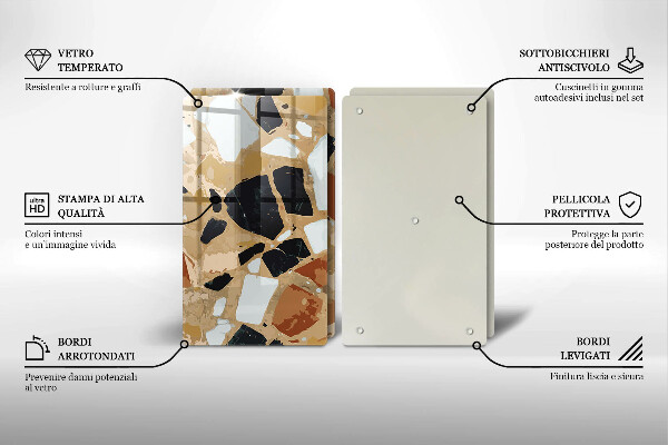 Kitchen worktop saver Decorative stones