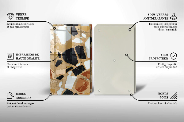 Kitchen worktop saver Decorative stones