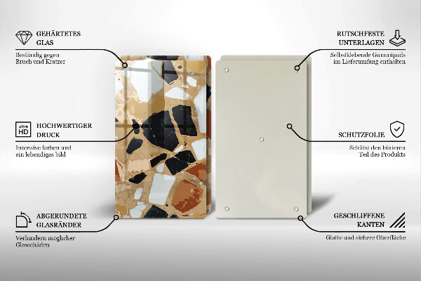 Kitchen worktop saver Decorative stones