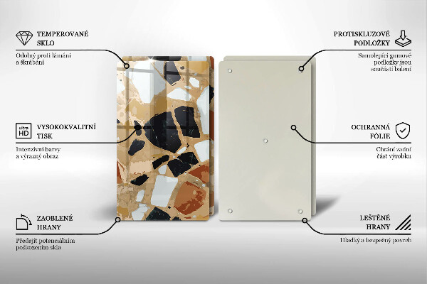 Kitchen worktop saver Decorative stones