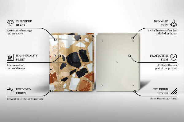 Kitchen worktop saver Decorative stones