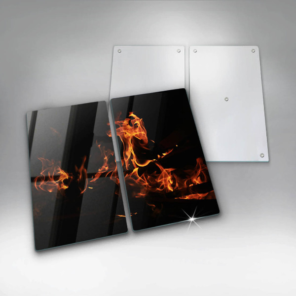 Induction hob cover Fire flame