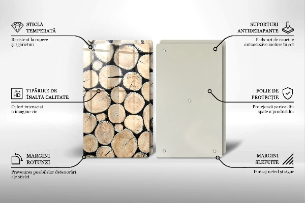 Kitchen worktop protector Wood trunks of the tree