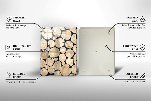 Kitchen worktop protector Wood trunks of the tree