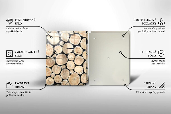 Kitchen worktop protector Wood trunks of the tree