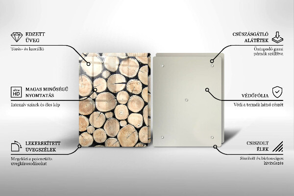 Kitchen worktop protector Wood trunks of the tree