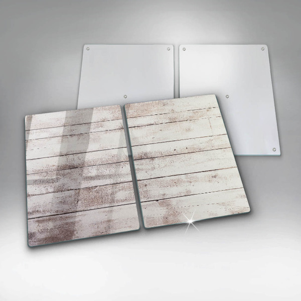 Induction hob cover Old wood boards