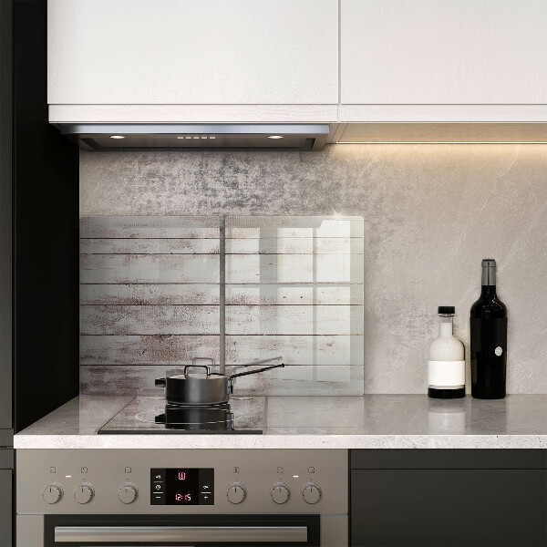 Induction hob cover Old wood boards