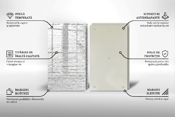 Induction hob cover Brick wall