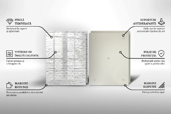 Induction hob cover Brick wall