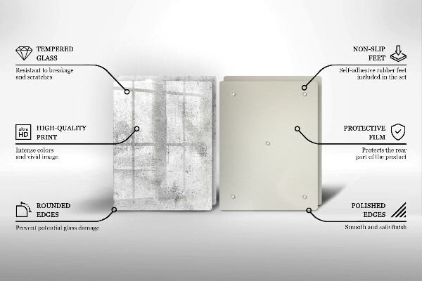 Induction hob cover Concrete texture