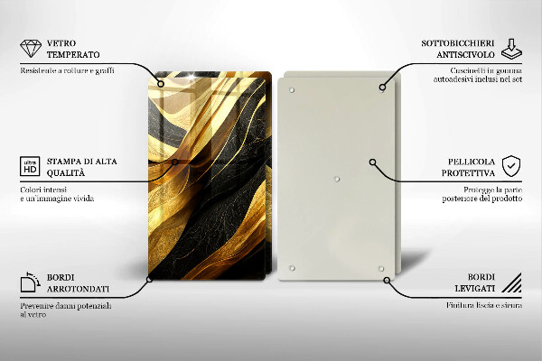 Induction hob cover Elegant abstraction