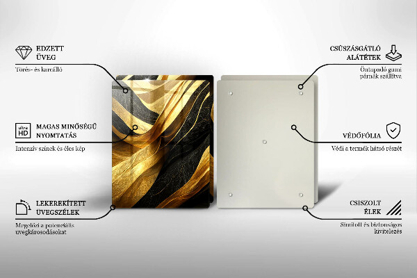 Induction hob cover Elegant abstraction