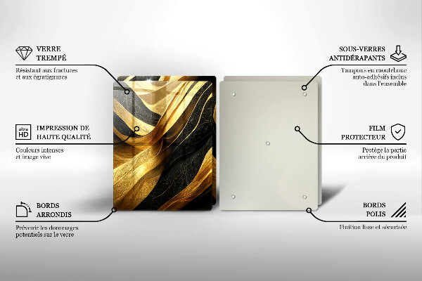 Induction hob cover Elegant abstraction