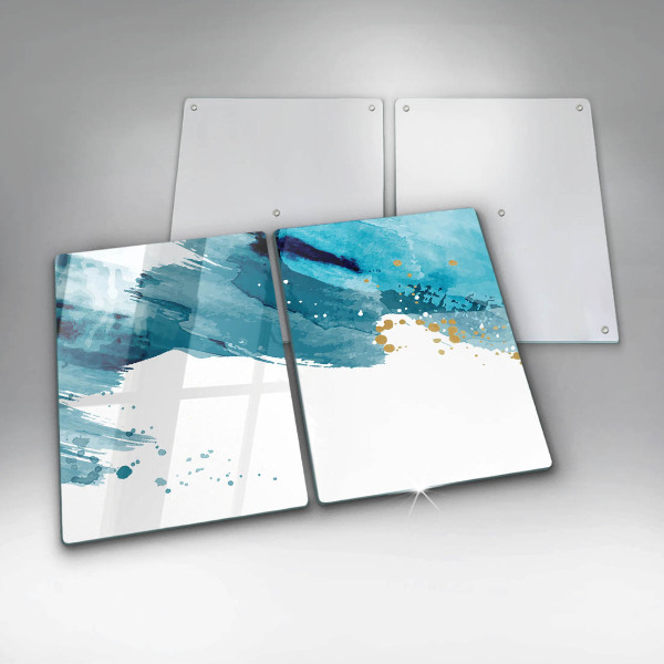 Induction hob cover Blue spots