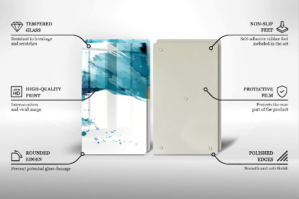 Induction hob cover Blue spots