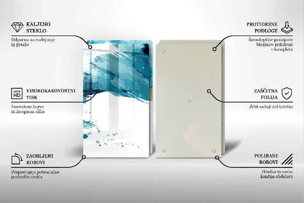 Induction hob cover Blue spots