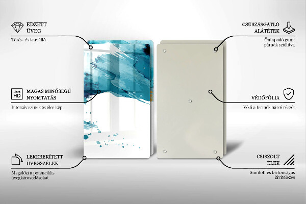 Induction hob cover Blue spots