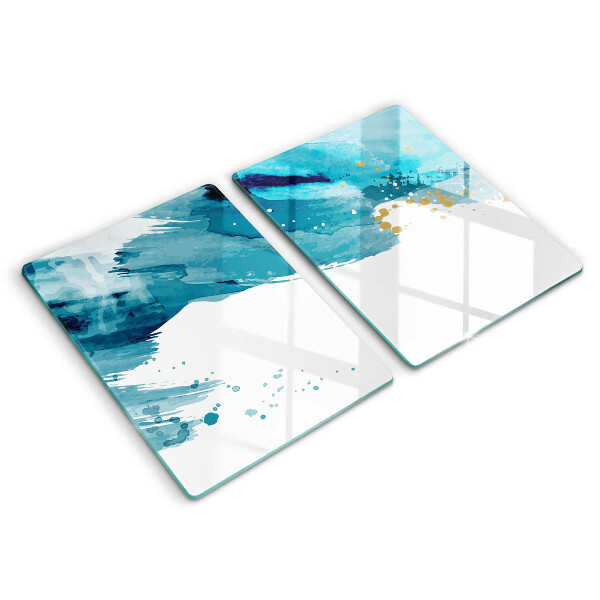 Induction hob cover Blue spots