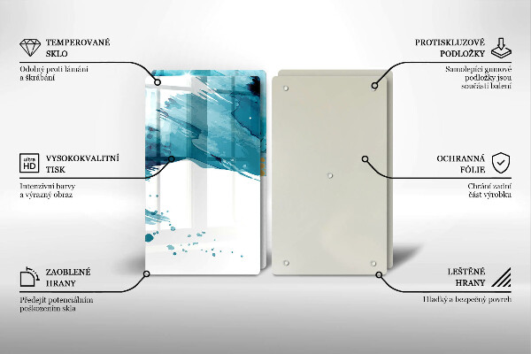 Induction hob cover Blue spots