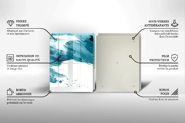 Induction hob cover Blue spots