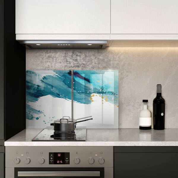 Induction hob cover Blue spots