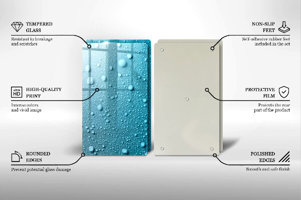 Induction hob cover Drops of water