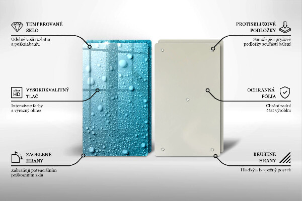 Induction hob cover Drops of water