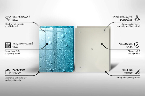 Induction hob cover Drops of water