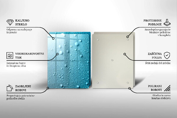 Induction hob cover Drops of water