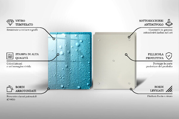 Induction hob cover Drops of water