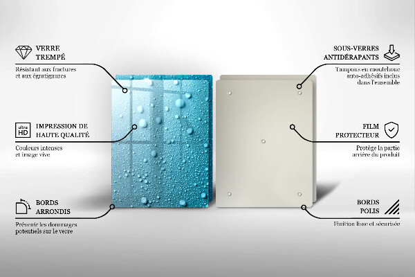 Induction hob cover Drops of water