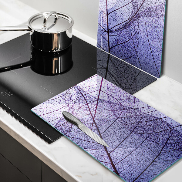 Induction hob cover Leaves with veins