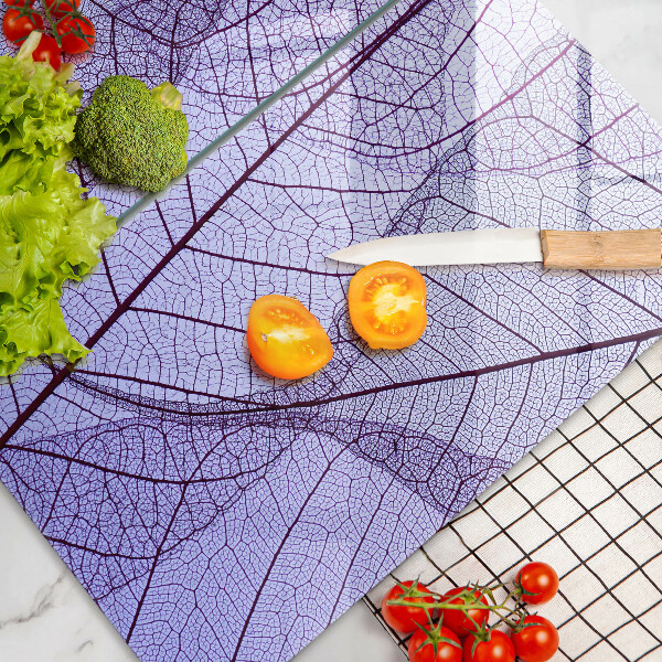 Induction hob cover Leaves with veins