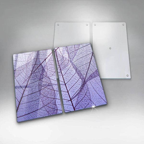 Induction hob cover Leaves with veins