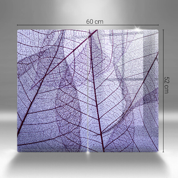 Induction hob cover Leaves with veins