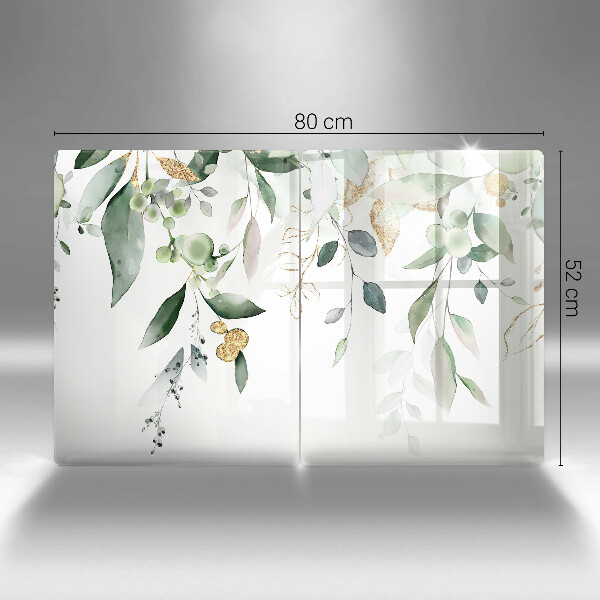 Work surface savers Watercolor leaves