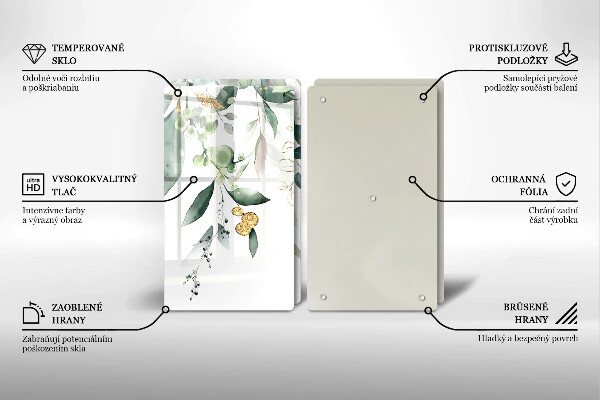 Work surface savers Watercolor leaves