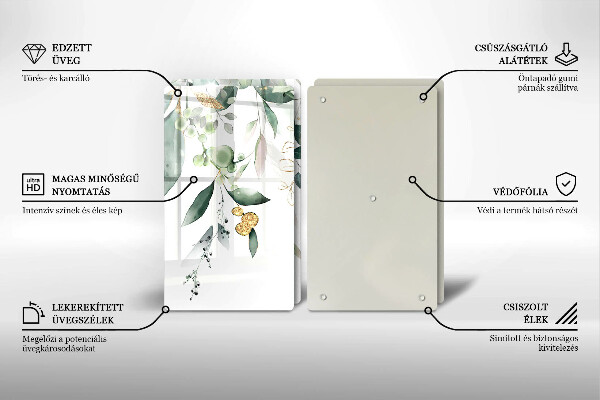 Work surface savers Watercolor leaves