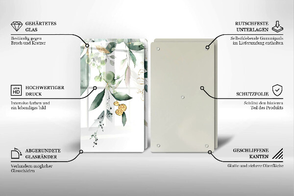 Work surface savers Watercolor leaves