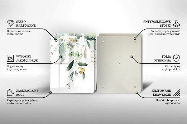 Work surface savers Watercolor leaves