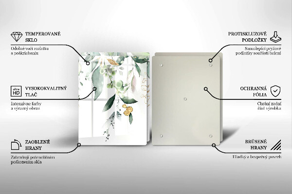 Work surface savers Watercolor leaves