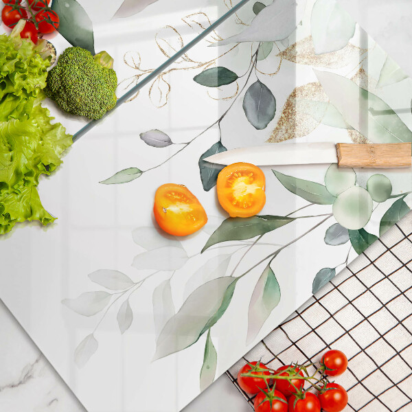 Work surface savers Watercolor leaves